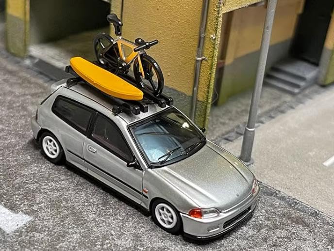 Amazon | Street Weapon 1/64 ホンダ シビック EG6 銀 | ミニカー